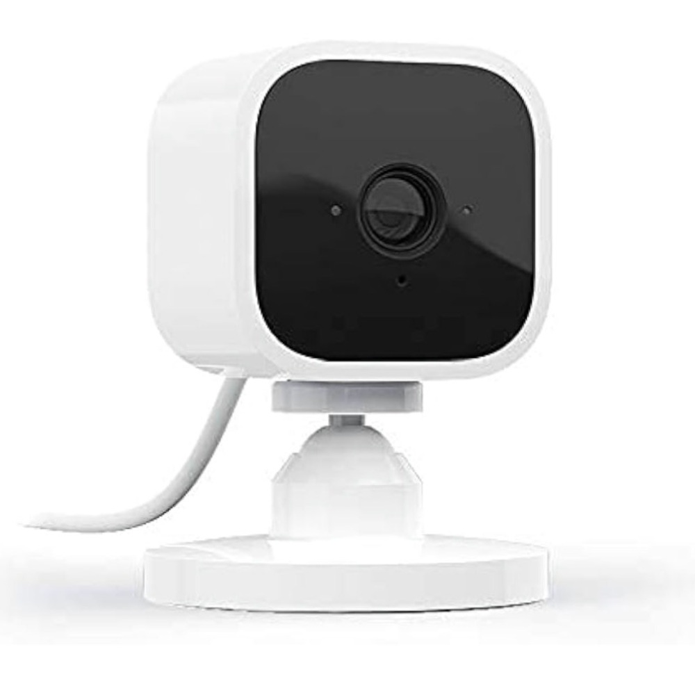 Amazon White Blink Mini Indoor Security Camera